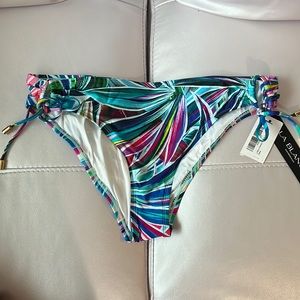 La Blanca women’s bikini swim bottom, palm opulence, size: 12